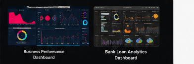 Business Performance and Bank Loan Analytics Dashboards
